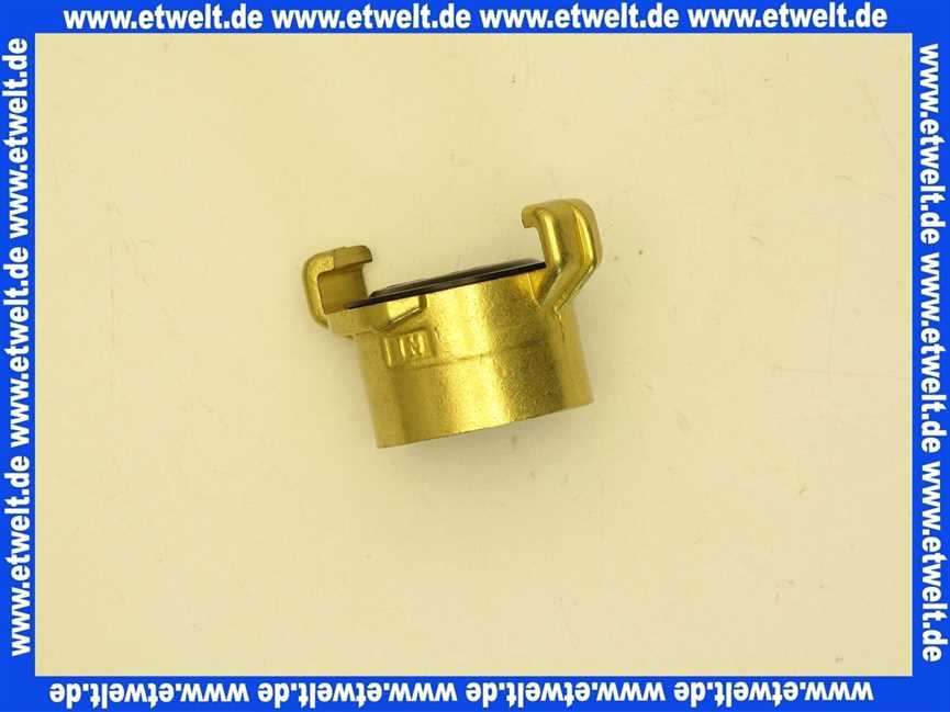 Geka plus-Gewindestück IG 1 , Messing