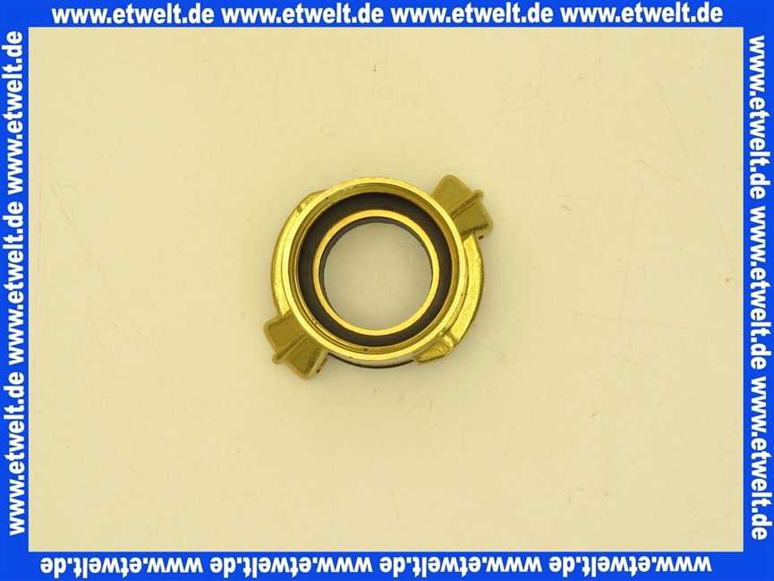 Geka plus-Gewindestück IG 1 , Messing