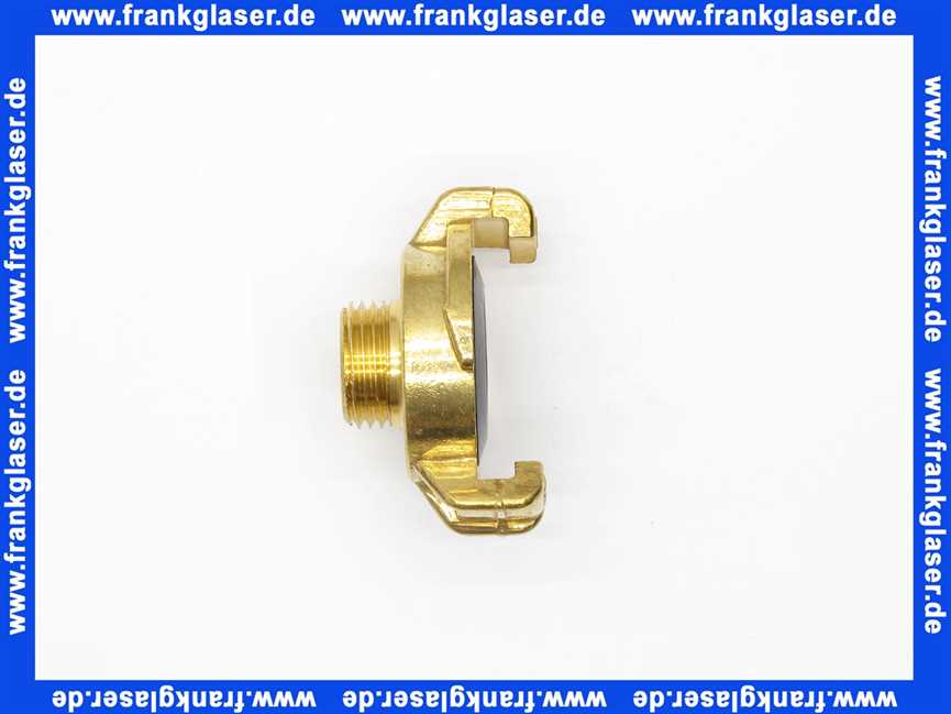 Geka plus-Gewindestück AG 1/2 , Messing
