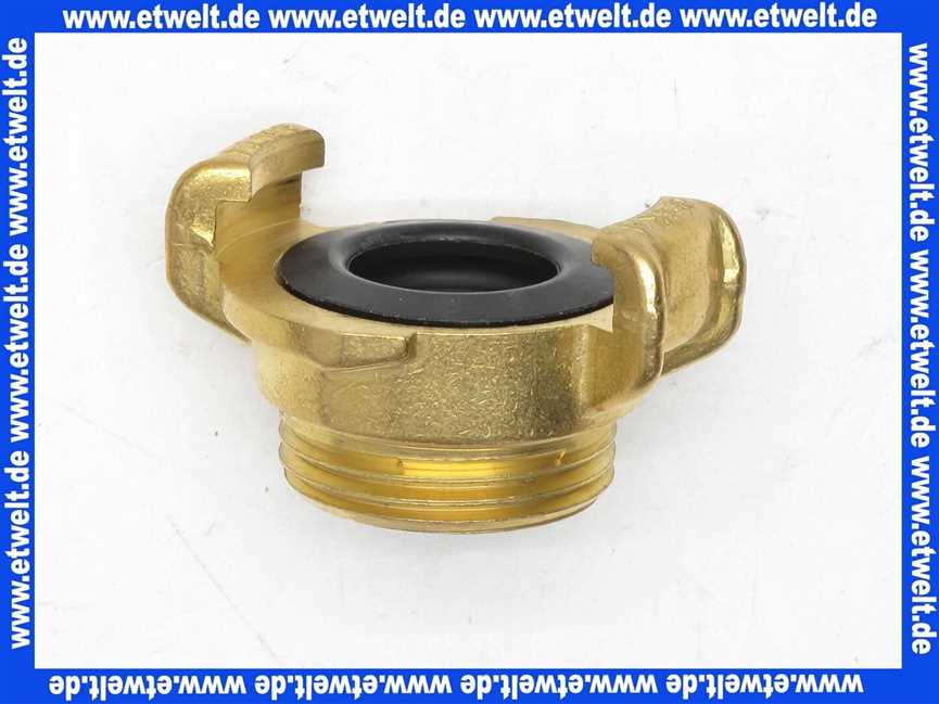 Geka plus-Gewindestück AG 1 , Messing
