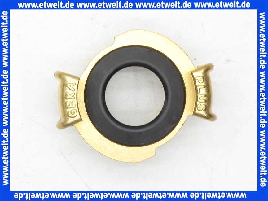 Geka plus-Gewindestück AG 1 , Messing