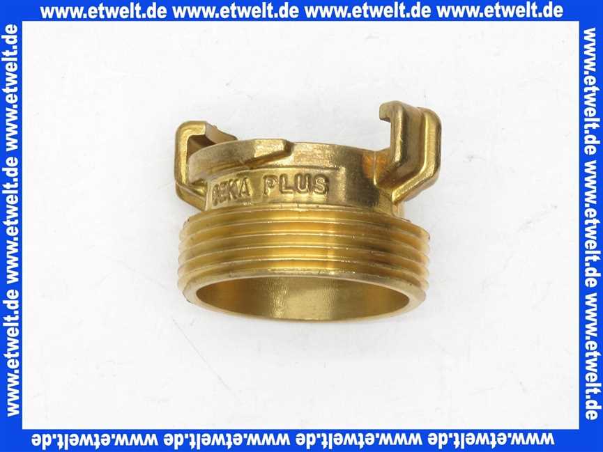 Geka plus-Gewindestück AG 11/2 , Messing