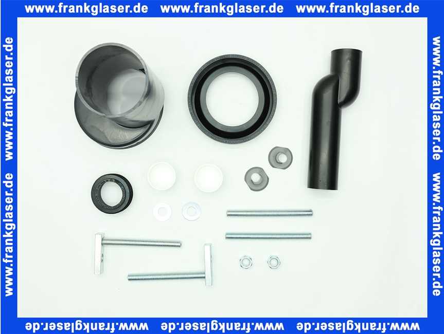 WC-Anschlußgarnitur etagiert um 25mm DN 90