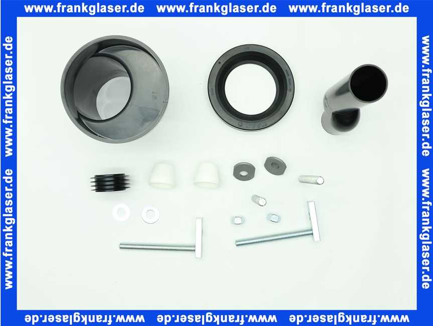 WC-Anschlußgarnitur etagiert um 25mm DN 90