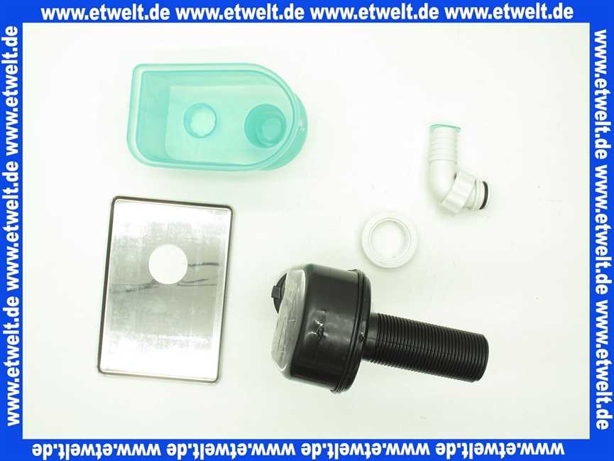 Unterputzsifon Gerät Sifon mit Edelstahl-Rosette DN 40/50