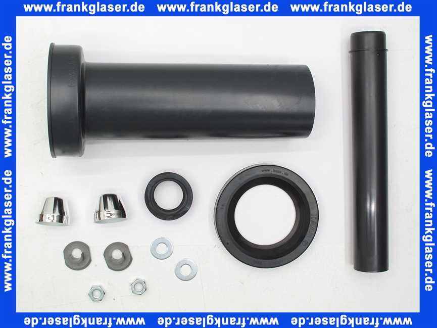 Wand WC-Anschlußgarnitur Verlängerungsset für Montageelement 300 mm DN 90