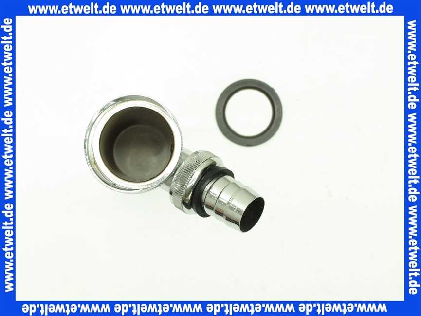 Verstellrohr zu Waschtischsifon Messing verchromt 45 32 x 200mm, mit Schlauchverschraubung 3/4 für Geräteanschluss