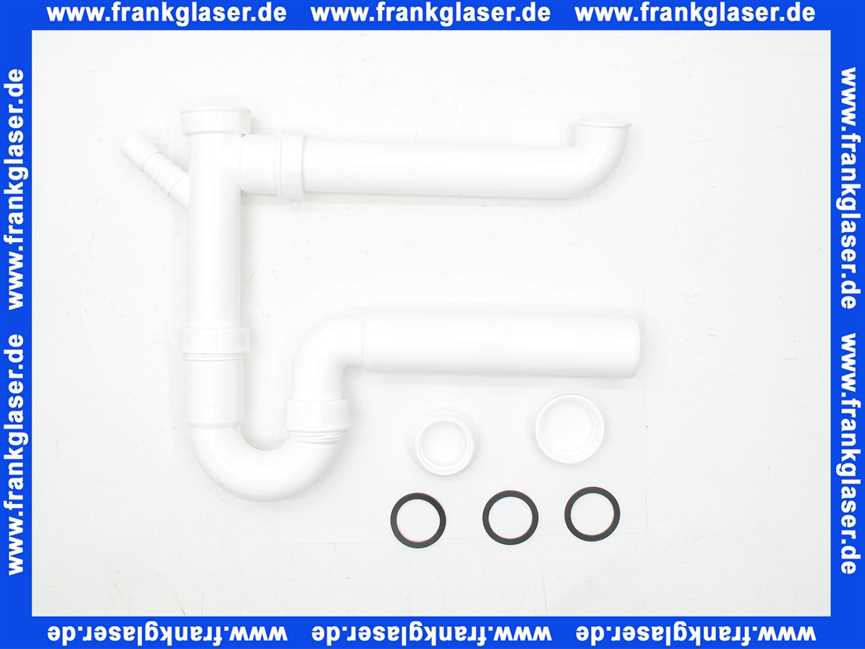 Doppelspülengeruchsverschluss 11/2 x 50mm PP weiß