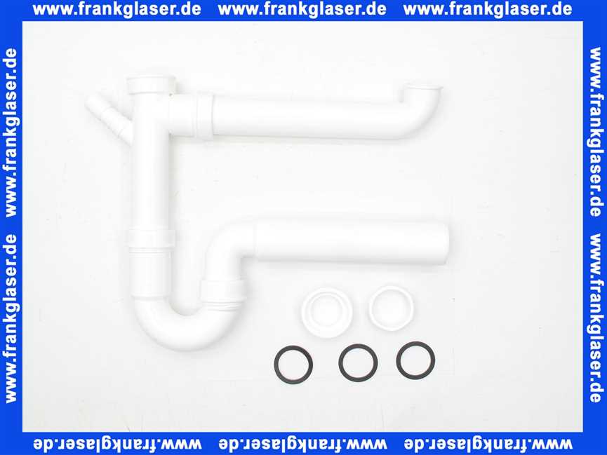 Doppelspülengeruchsverschluss 11/2 x 50mm PP weiß