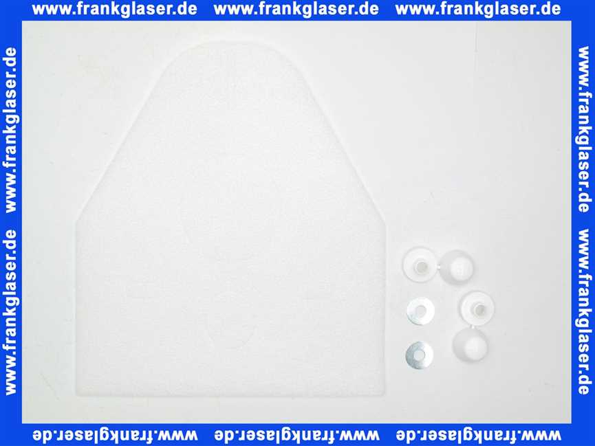 WC-Schallschutzset RG 70/4 mm mit Abdeckkappen weiß