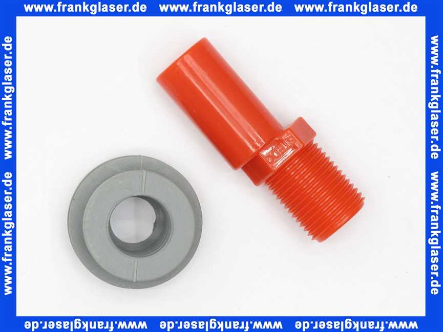 Urinal-Zulauf Garnitur 1/2 mit Dichtung und Versprung 5mm zum Ausgleich von Montagetolleranzen