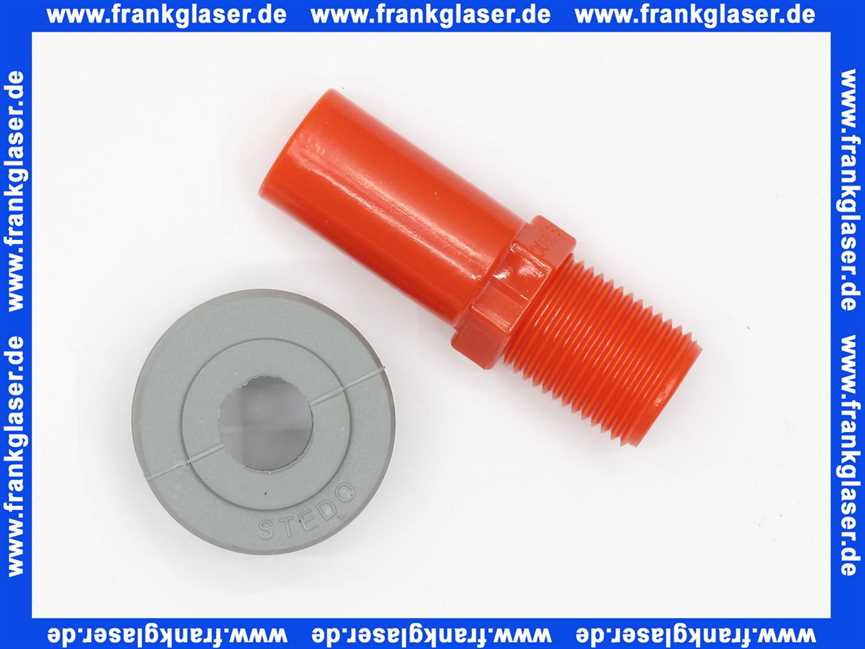 Urinal-Zulauf Garnitur 1/2 mit Dichtung und Versprung 5mm zum Ausgleich von Montagetolleranzen