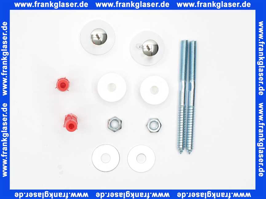 Urinal- & Waschtischbefestigung XL mit Abdeckkappe verchromt M10x140mm