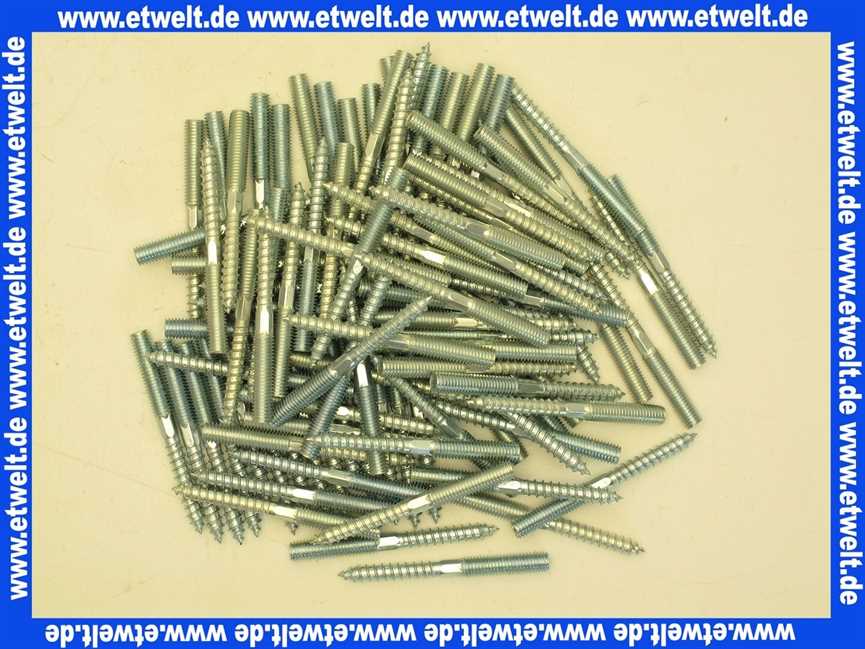 Stockschrauben Edelstahl A2 M 10 x 100, VPE: 100 Stück