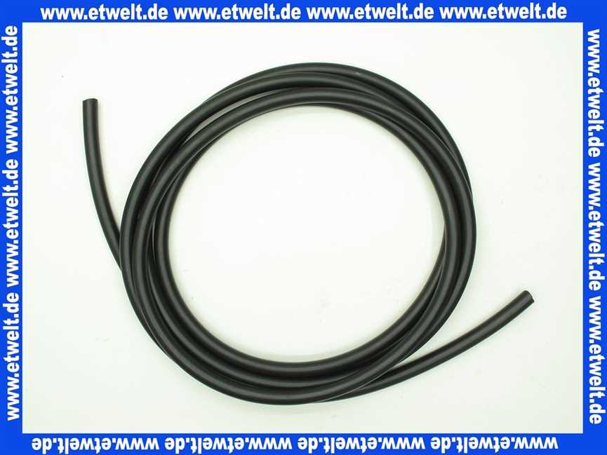 Fasspumpenschlauch Saugschlauch für Heizöl oder Benzin schwarz 9mm x 13mm pro lfd. Meter