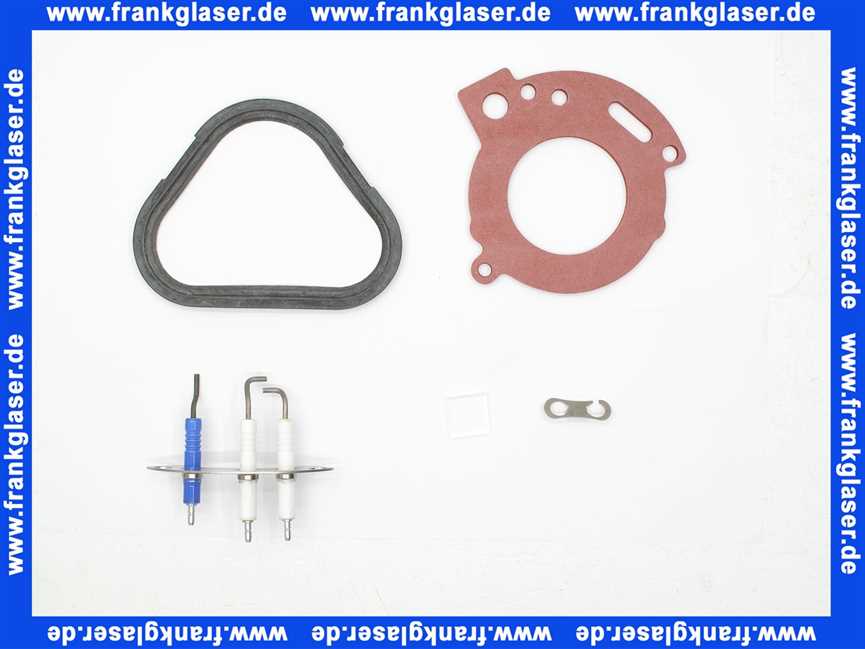Wartungsset Wartungssatz für Buderus GB172 14-24 KW für die jährliche Wartung komplett mit Elektrodensatz und Dichtgummi