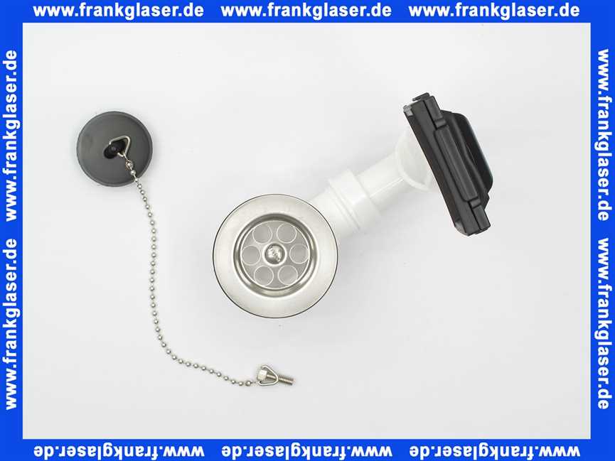 Ab- und Überlaufgarnitur PP weiß für Spülbecken 100887