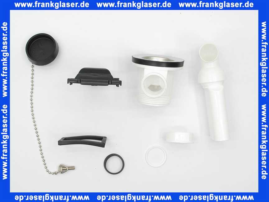 Ab- und Überlaufgarnitur PP weiß für Spülbecken 100887