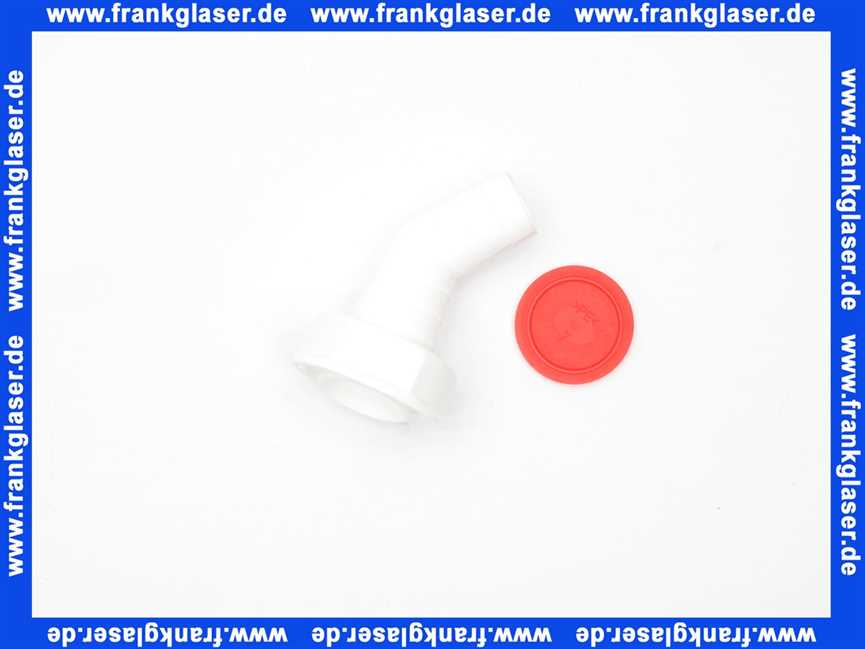 Schlauchanschlussset 45 Grad PP weiß IG 1 Zoll Überwurf 19-22 mm Stutzen 101150