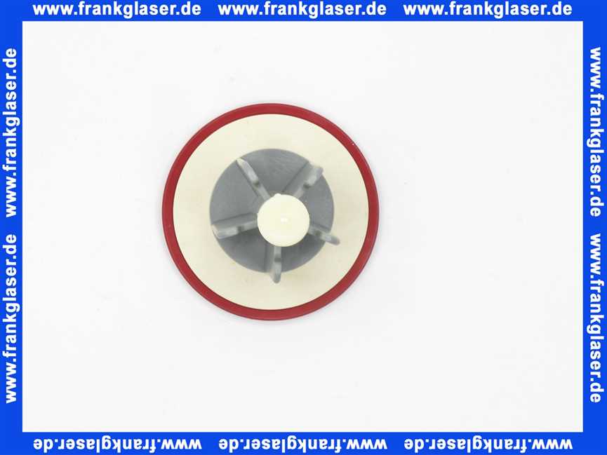 Excenterstopfen MS Universal 11/4 Zoll mit 64mm Durchmesser Abdeckplatte rot 101518