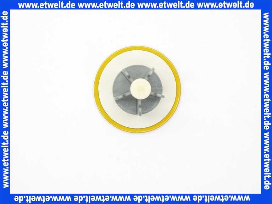 Excenterstopfen MS Universal 11/4 Zoll mit 64mm Durchmesser Abdeckplatte gelb RAL 1004 101525