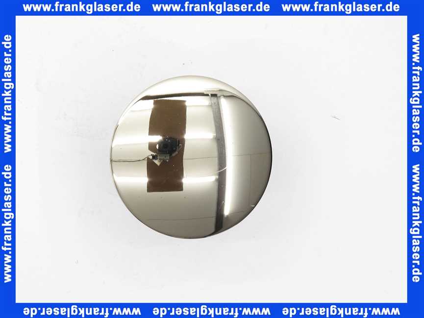 Excenterstopfen MS edelmessing Universal 11/4 Zoll mit 64mm Durchmesser Abdeckplatte edelmessing 101532