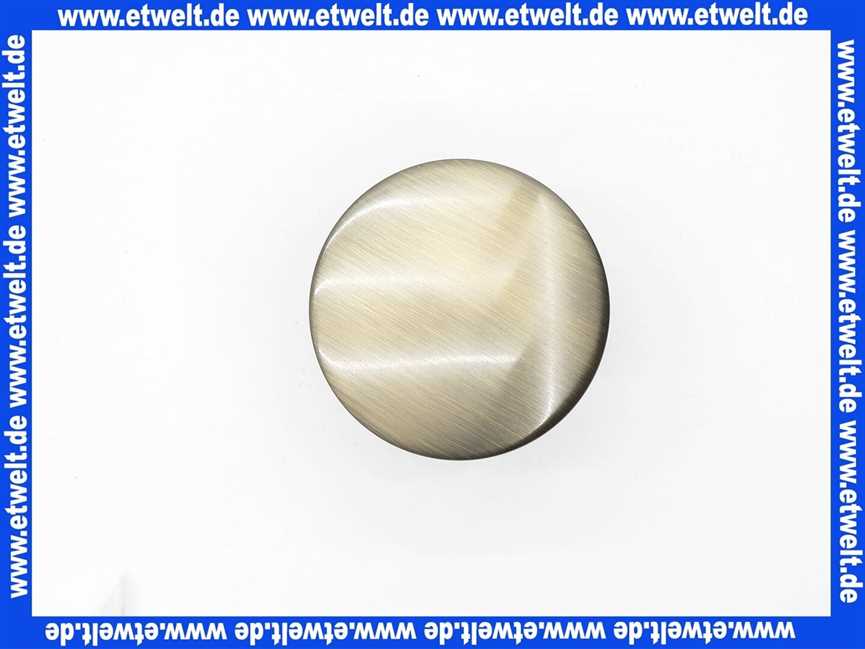 Excenterstopfen MS 11/4 Zoll mit 64mm Durchmesser Abdeckplatte bronciert / Klarlack 101556