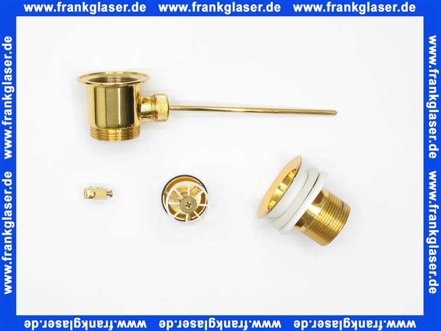 Excentergarnitur 1 1/4 MS vergoldet 101624