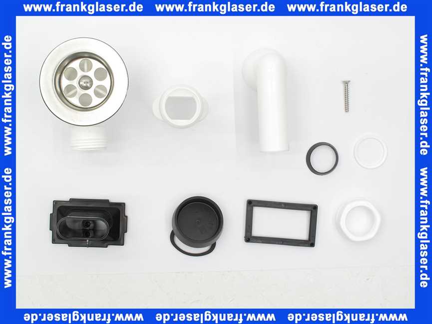 Ab- und Überlaufgarnitur 1 1/2 x 70 mm PP weiß Rohr starr Einlauf waagerecht 111234