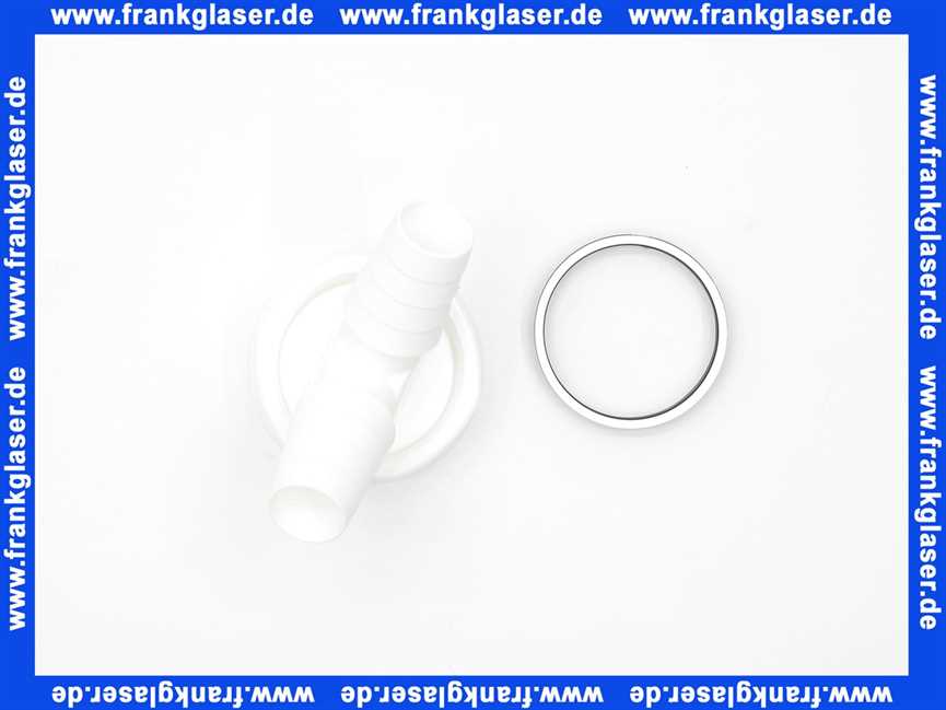 Schlauchanschlussset 45 Grad PP weiß IG 1 1/2 Zoll Überwurf 2x 19-22 mm Stutzen Doppelanschluss 111715