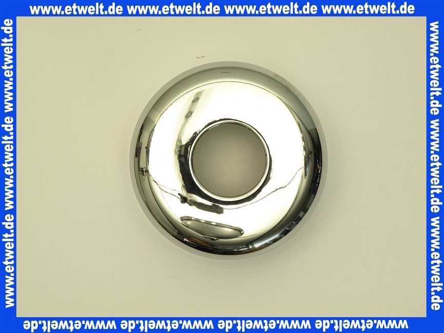 Sifonrosetten Messing verchromt 32 x 20 x 90 mm Lochdurchmesser x Höhe x Aussendurchmesser 112090