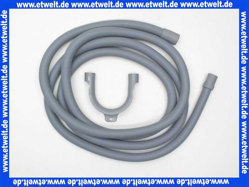ASW 126462Waschmaschinenablaufschläuche grau 126462