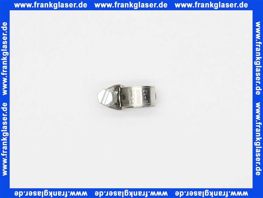 Schlauchschellen W4 Edelstahl Band 9 mm 8- 12 mm 1/4 170012
