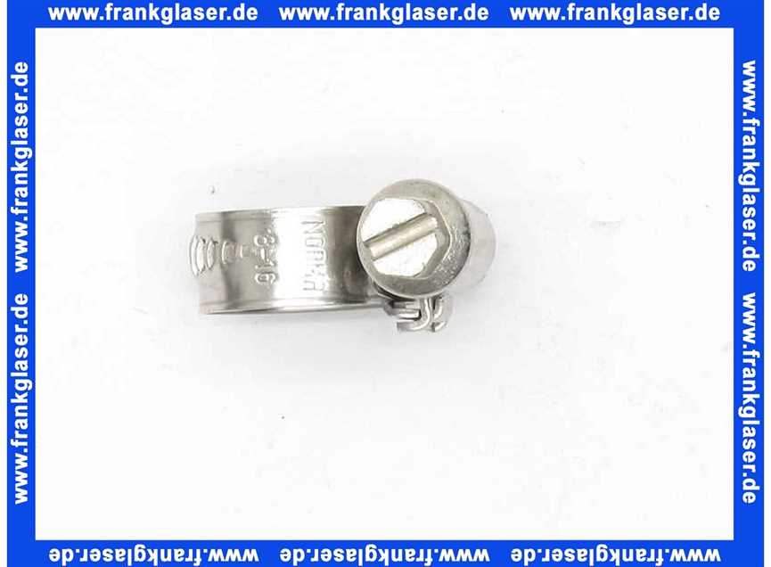 Schlauchschellen W4 Edelstahl Band 9 mm 170016