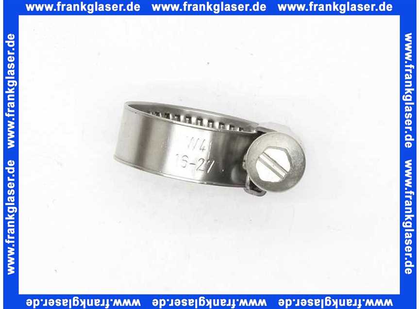 Schlauchschellen W4 Edelstahl Band 12 mm 172500