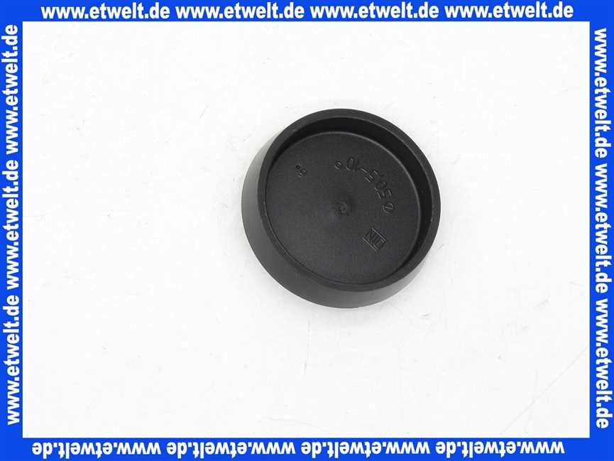ASW 800143 Stedo® Ventil-Stopfen PVC schwarz 50,5 mm