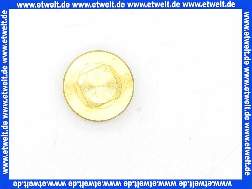Stopfen Vierkant Messing roh 3/4 803034