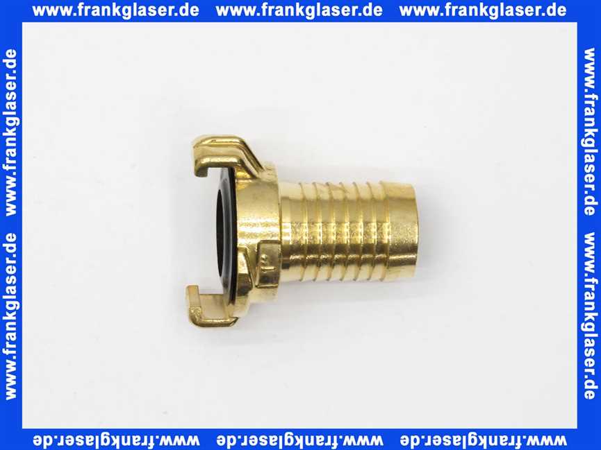 Schlauchkupplung Schlauchstück 1 Zoll 25 mm Schlauchstutzen Messing schwarze NBR Formdichtung Schnellkupplung Klauenkupplung