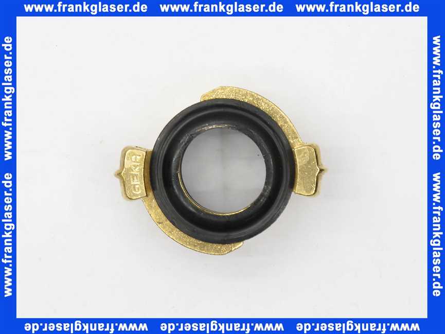 Schlauchkupplung Gewindestück G1 Zoll Innengewinde mit Flachdichtung Messing schwarze NBR Formdichtung Schnellkupplung Klauenkupplung