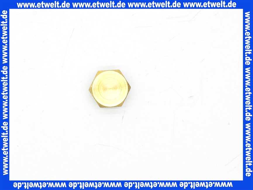 Verschlußstopfen Messing G1/4 Zoll Aussensechskant