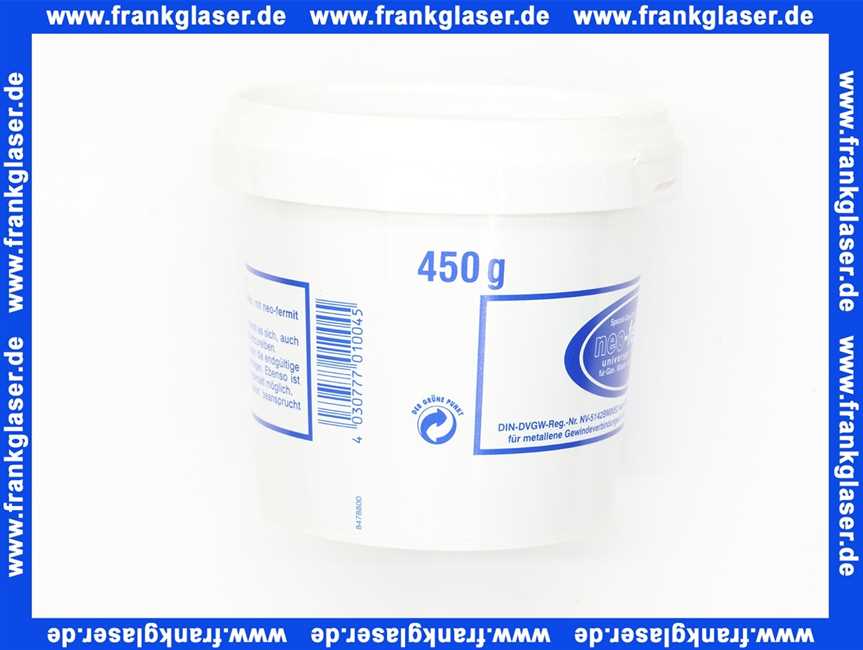 Dichtungspaste Neo-Fermit Universal Dose 450 Gramm Din-DVGW für Gas-, Wasser- (Trinkwassergeeignet) und Heizungsanlagen