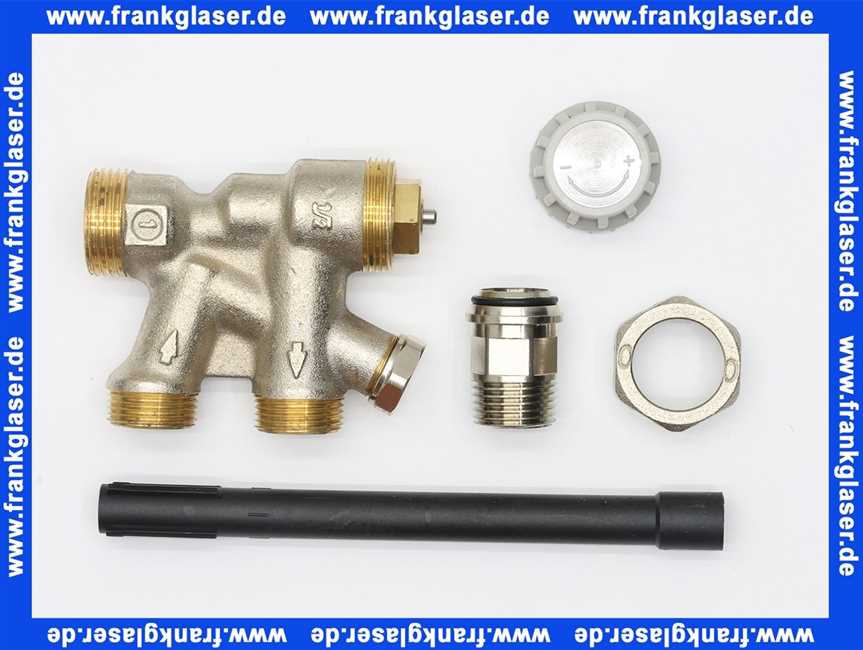 Flamco 4-Wegeventil Lanzenventil 920 M28x1,5, 1/2 - M22, für Zweirohrsysteme C920022