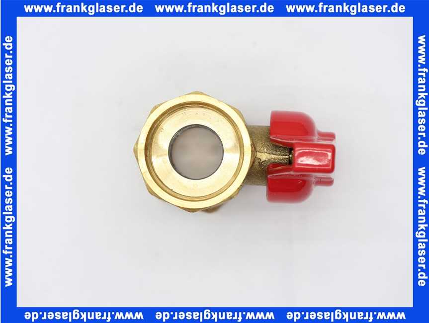 Flamco Kugelhahn 3/4 Ig X üwm 3/4 Ig, Rot, Ms Roh M61801.2