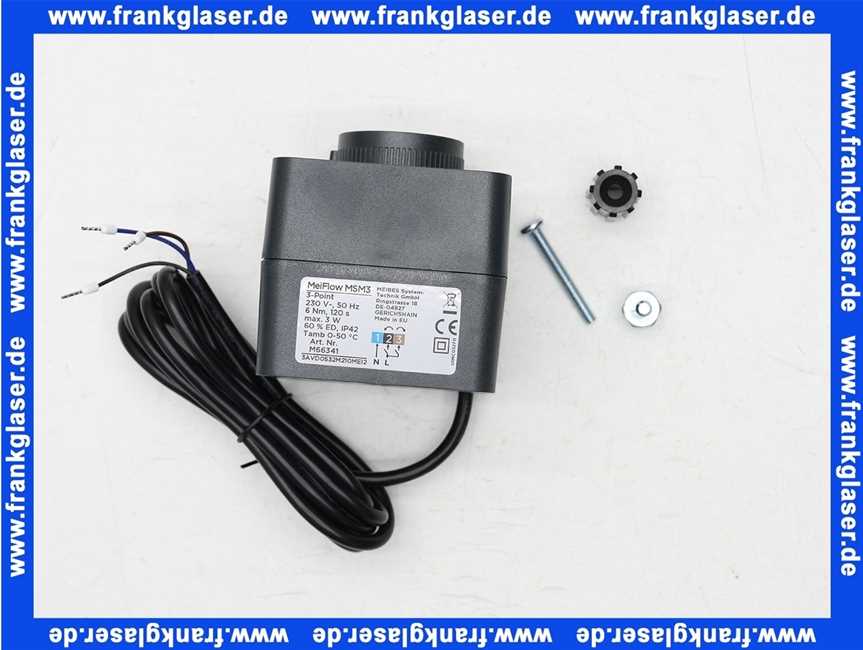 Flamco Stellmotor 140s, 90G, 6 Nm, 230V, grau, 2 m Kabel M66341