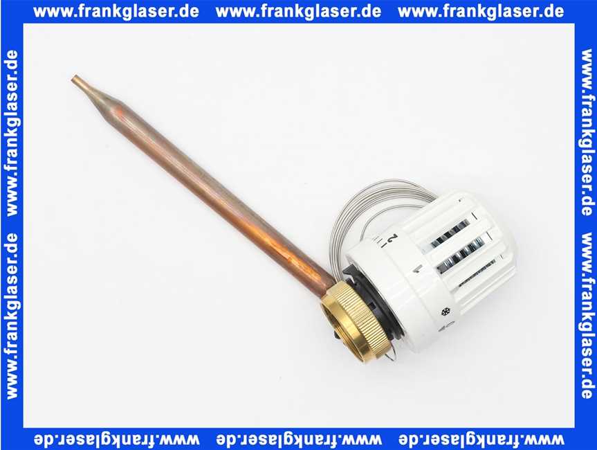 Flamco Thermostatkopf m. Anlegefühler 20 - 50 Grad C, Blockierbar M80580.14