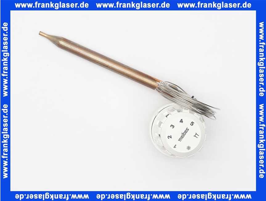 Flamco Thermostatkopf m. Anlegefühler 20 - 50 Grad C, Blockierbar M80580.14