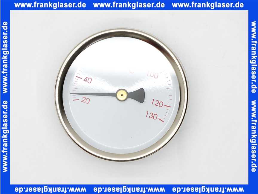 Flamco Thermometer zentrisch Rot -Neutral- D=63mm, 20-130 Grad C ME-58071.020