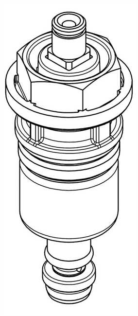 KWC Aquarotter Funktionsteil, AQUALINE, für WC-Spüler DN15, 2000104394