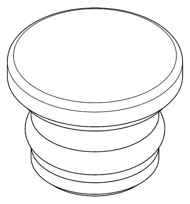 KWC Aquarotter Verschlussstopfen, AQUAMIX, mit O-Ring, für Griffdruckkappe, 2000104827