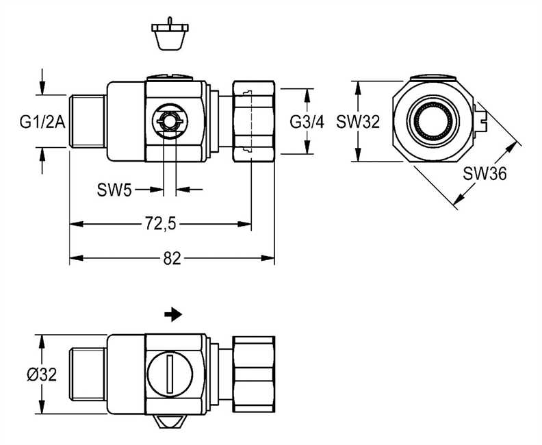 2000104838 KWC Auarotter Wassermengenregulierung, AQUAMIX, mit Sieb und Überwurfmutter